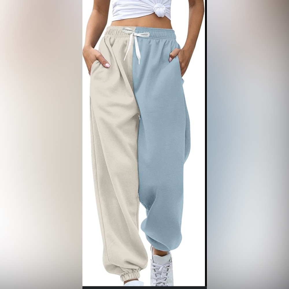 FUBU Light Blue and Blue Joggers
